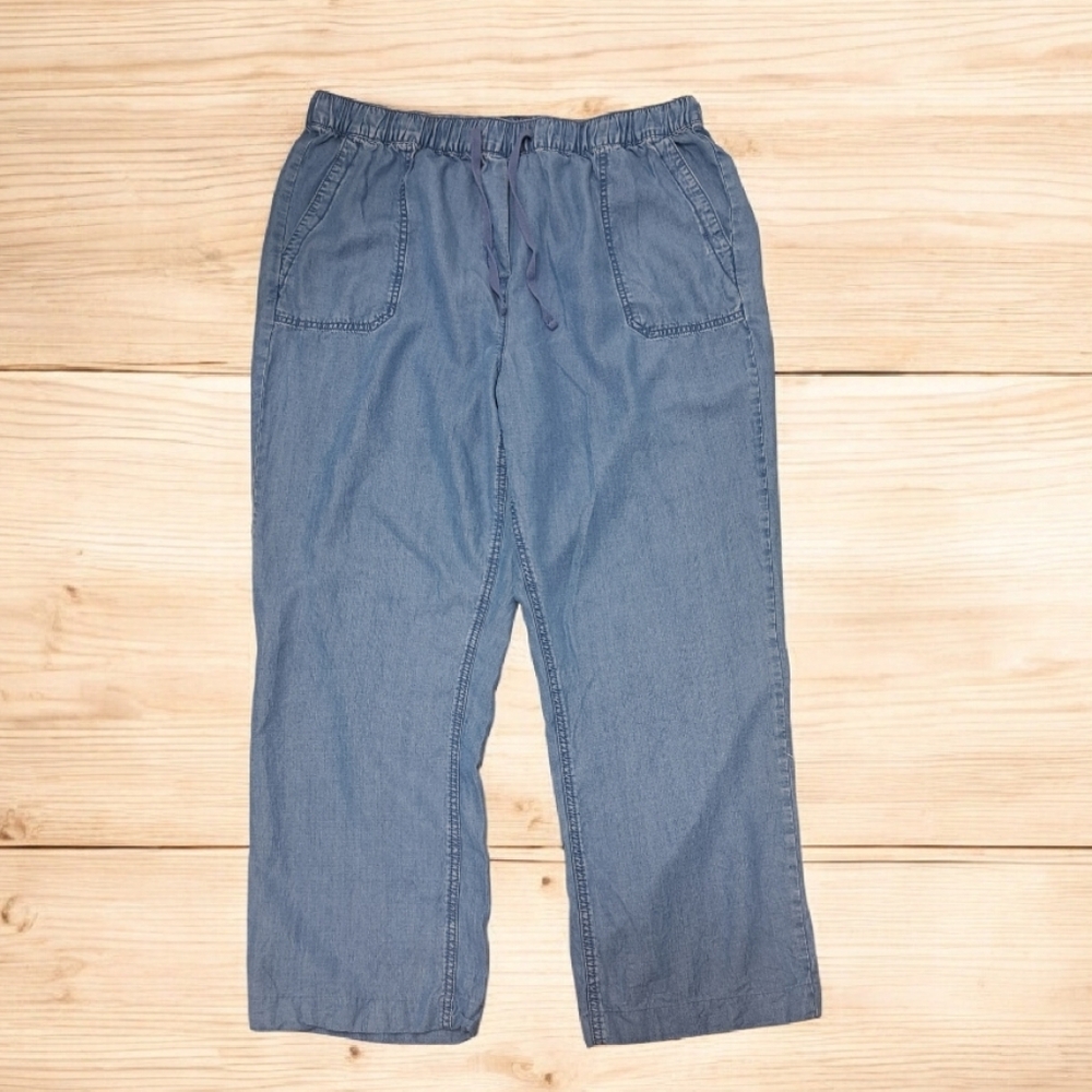 Blue Lyocell Pants